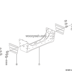 LGMG MT50 2025 - Crossbeam 2 assy - G1201-2712017868.S1C
