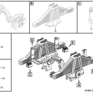 LGMG Off-Highway Dump Truck 2024 - Rear leaf spring installation - G1201-2712017924.S1B