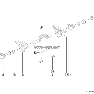 LGMG Off-Highway Dump Truck 2024 - Maintenance-free trunnion shaft assy d145 - G1201-2712018305.S1A