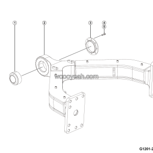 LGMG Mine Truck 2026 - Mid axle a-frame assy - G1201-2712018506.S1B