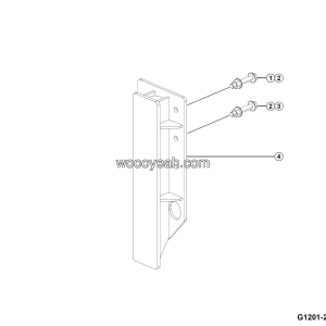 LGMG Mine Truck 2026 - Rear leaf spring side limit assy - G1201-2712018583.S1A