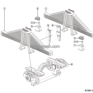 LGMG CMT96A 2025 - Rear leaf spring installation - G1201-2712018859.S1A