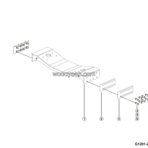 LGMG CMT96A 2025 - Hydro-pneumatic suspension cylinder lwr crossbeam assy - G1201-2712018863.S1A