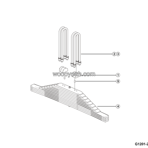 LGMG LGMG50T 2025 - Rear leaf spring assy - G1201-2712018871.S1A