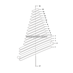 LGMG MT95H Mine Truck - Rear leaf spring assy - G1201-4110001448