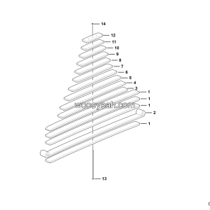 LGMG Off-Highway Dump Truck 2020 - Rear leaf spring assy - G1201-4110001981