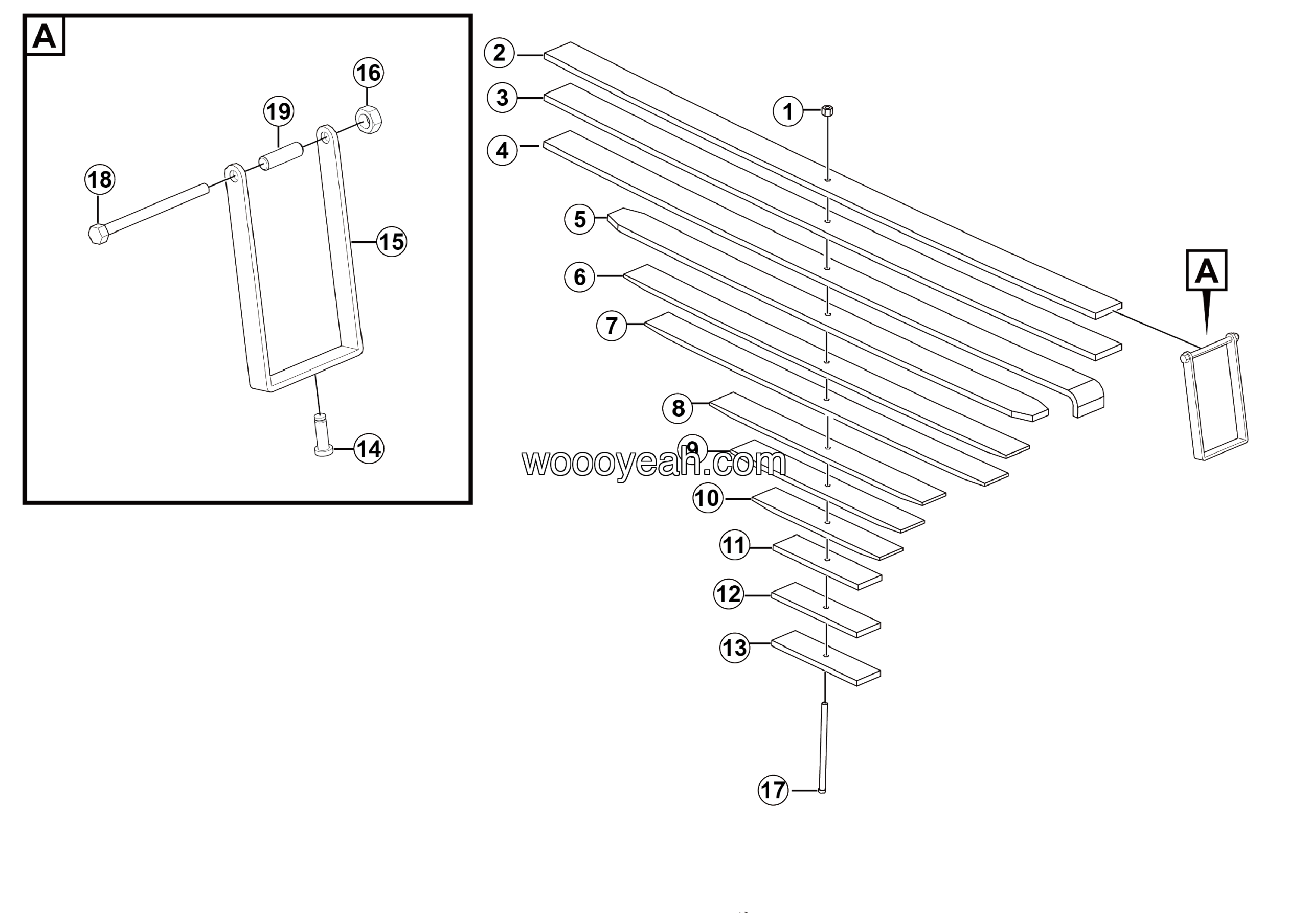 LGMG Off-Highway Dump Truck 2020 - Front leaf spring assy - G1201-4110002001