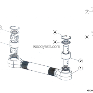 LGMG Off-Highway Dump Truck 2024 - UPPER THE THRUST ROD ASSEMBLY - G1201-4110706877