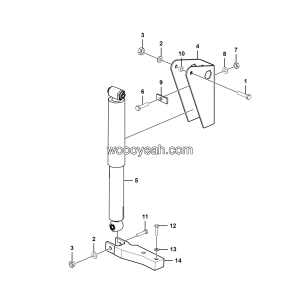 LGMG Off-Highway Dump Truck 2021 - Absorber installation assy - G1202-2712011414