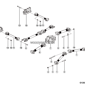 LGMG Off-Highway Dump Truck 2024 - Rear the thrust rod assembly - G1202-2712017445