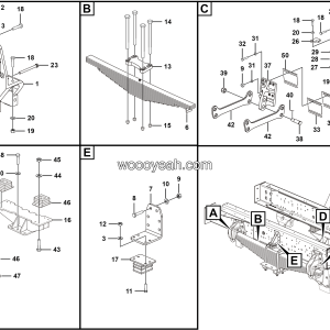 LGMG Off-Highway Dump Truck 2020 - Front leaf spring installation assy - G1204-2712011993
