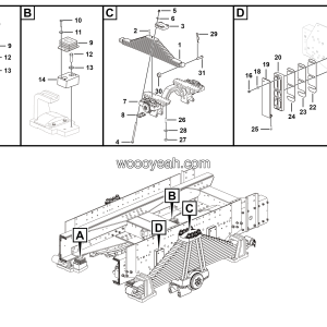 LGMG Off-Highway Dump Truck 2020 - Rear leaf spring installation assy - G1205-2712011415
