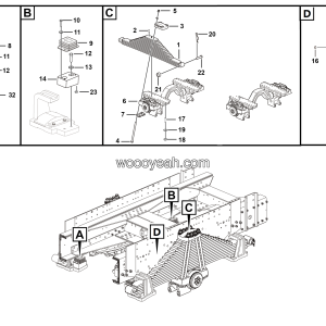 LGMG Off-Highway Dump Truck 2021 - Rear leaf spring installation assy - G1205-2712011749.S1G