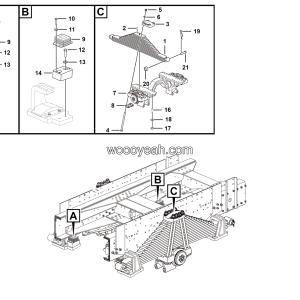 LGMG Off-Highway Dump Truck 2021 - Rear leaf spring installation assy - G1207-2712011415