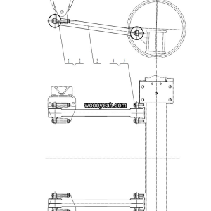 LGMG Mine Truck Mine Truck - Mounting gp-front thrust bar - G4-2712010739
