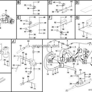 LGMG MT86H Mine Truck - Steering assy - H1500-2715011280002