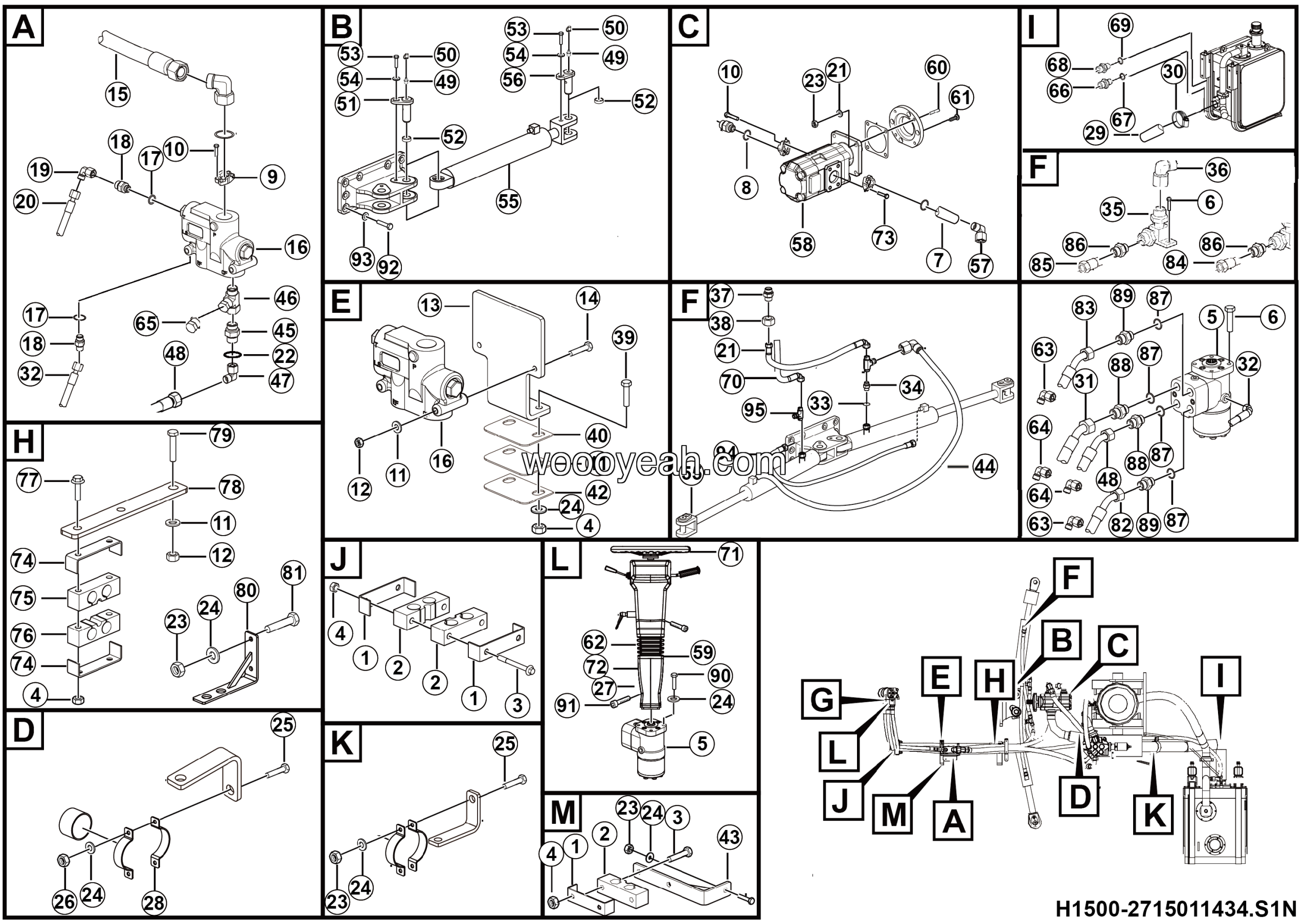 LGMG CMT96 2025 - Steering assy - H1500-2715011434.S1N