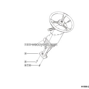 LGMG Off-Highway Dump Truck 2024 - Steering wheel assy - H1500-2715014689.S1A