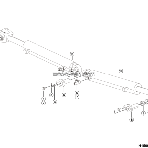 LGMG CMT106 2025 - Steering cylinder assy - H1500-2715015107.S1A