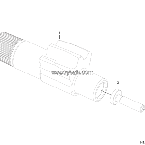 LGMG MT76 Mine Truck - Steering arm shaft assy NT12590A-3411100 - H1500-4120000331022