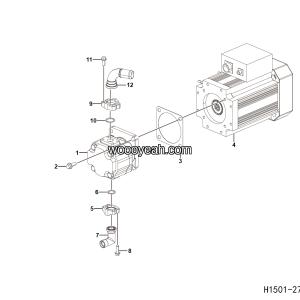 LGMG Off-Highway Dump Truck 2022 - ASM-Pump motor assy - H1501-2715012086