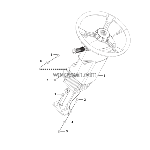 LGMG Off-Highway Dump Truck 2024 - AMS steering Wheel Mount assy - H1501-2715012226.S1A
