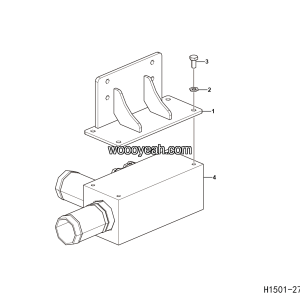 LGMG Off-Highway Dump Truck 2022 - ASM-Oil suction block installation assy - H1501-2715012291