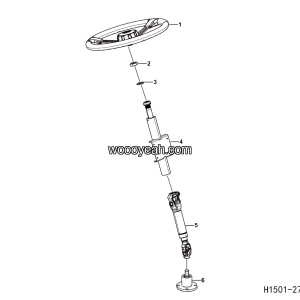 LGMG Road Sprinkler 2024 - Steering column assy - H1501-2715012423.S1A