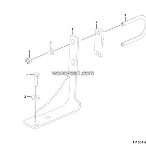 LGMG Off-Highway Dump Truck 2022 - ASM-Bracket installation 03 - H1501-2715012460.S1A