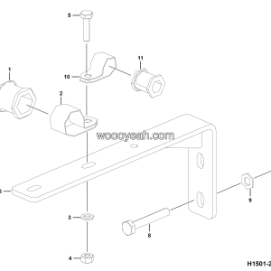 LGMG Off-Highway Dump Truck 2022 - ASM-Bracket installation 04 - H1501-2715012461.S1A