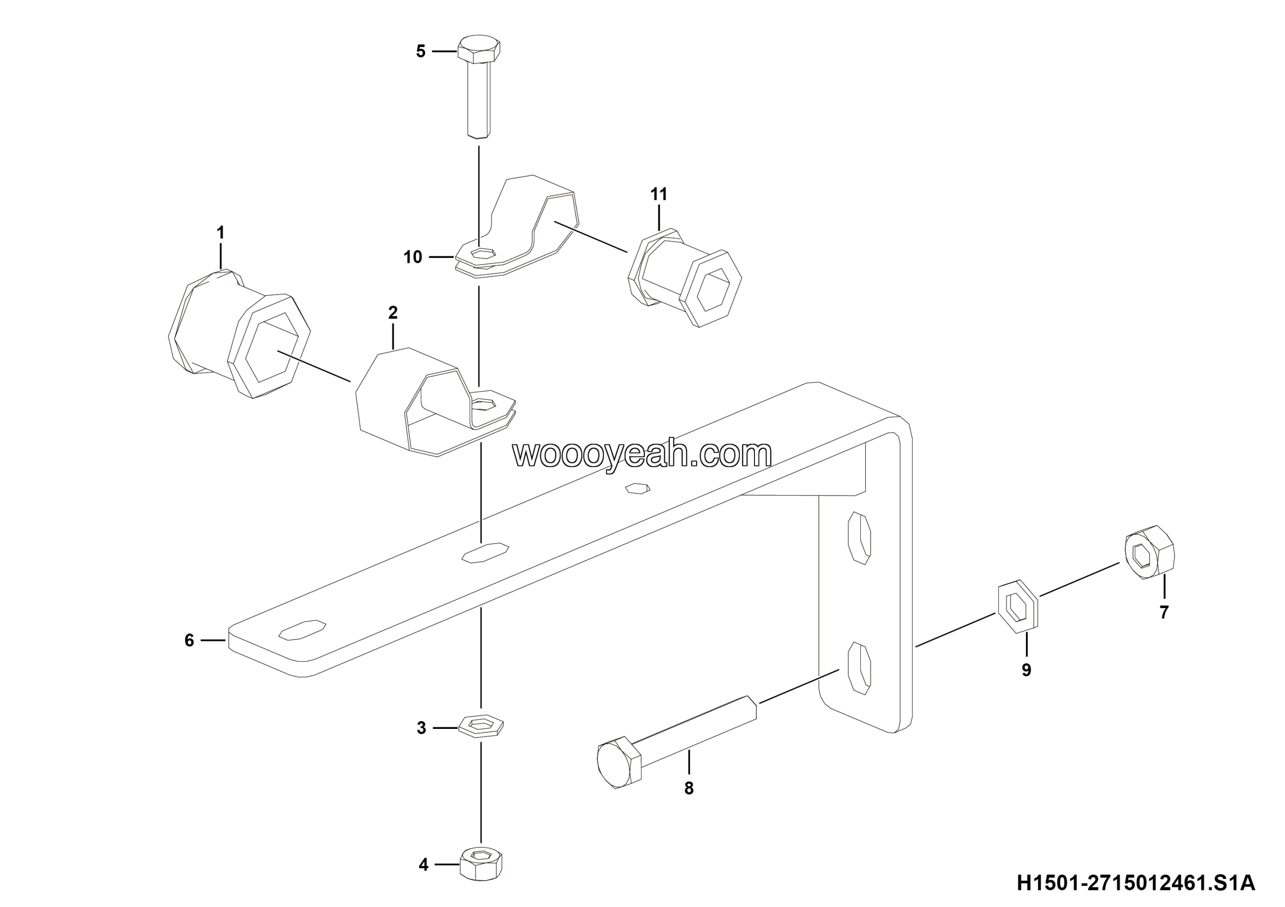 LGMG Off-Highway Dump Truck 2022 - ASM-Bracket installation 04 - H1501-2715012461.S1A