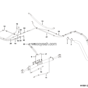 LGMG Off-Highway Dump Truck 2022 - ASM-Pipeline assy - H1501-2715012462.S1A