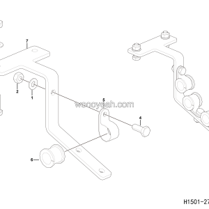 LGMG CMT66A 2025 - ASM-Steering bracket mounting assy - H1501-2715012515
