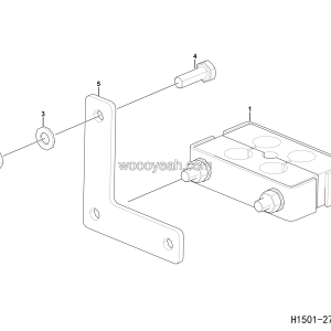 LGMG Off-Highway Dump Truck 2024 - ASM-Steering pipe installation assy - H1501-2715012518