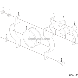 LGMG CMT66A 2025 - ASM-Return oil pipe clip mounting assy - H1501-2715012523