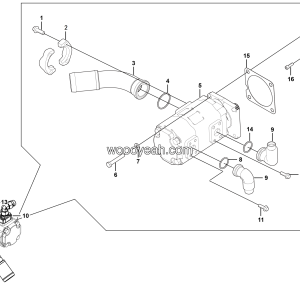 LGMG Off-Highway Dump Truck 2022 - ASM-6350 Gear Pump Installation assy K02 - H1501-2715012535