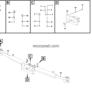LGMG Mine Truck 2026 - Steerling Cylinder assembly - H1501-2715012972.S1A