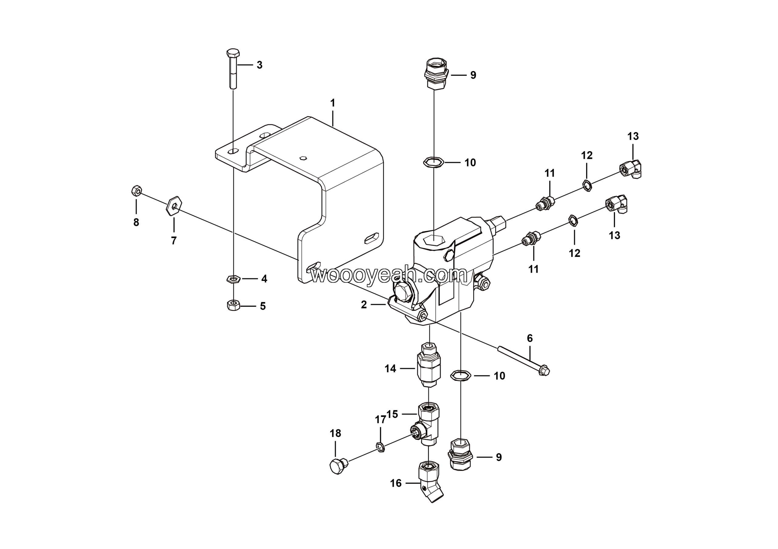 LGMG MT106H 2025 - ASM-Priority valve assembly - H1501-2715013062.S1A