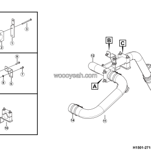 LGMG Off-Highway Dump Truck 2024 - ASM-Oil suction hose - H1501-2715013128.S1E