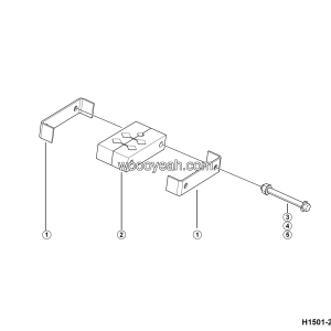 LGMG Off-Highway Dump Truck 2023 - Rubber plate assy for tube bank - H1501-2715013181.S1A