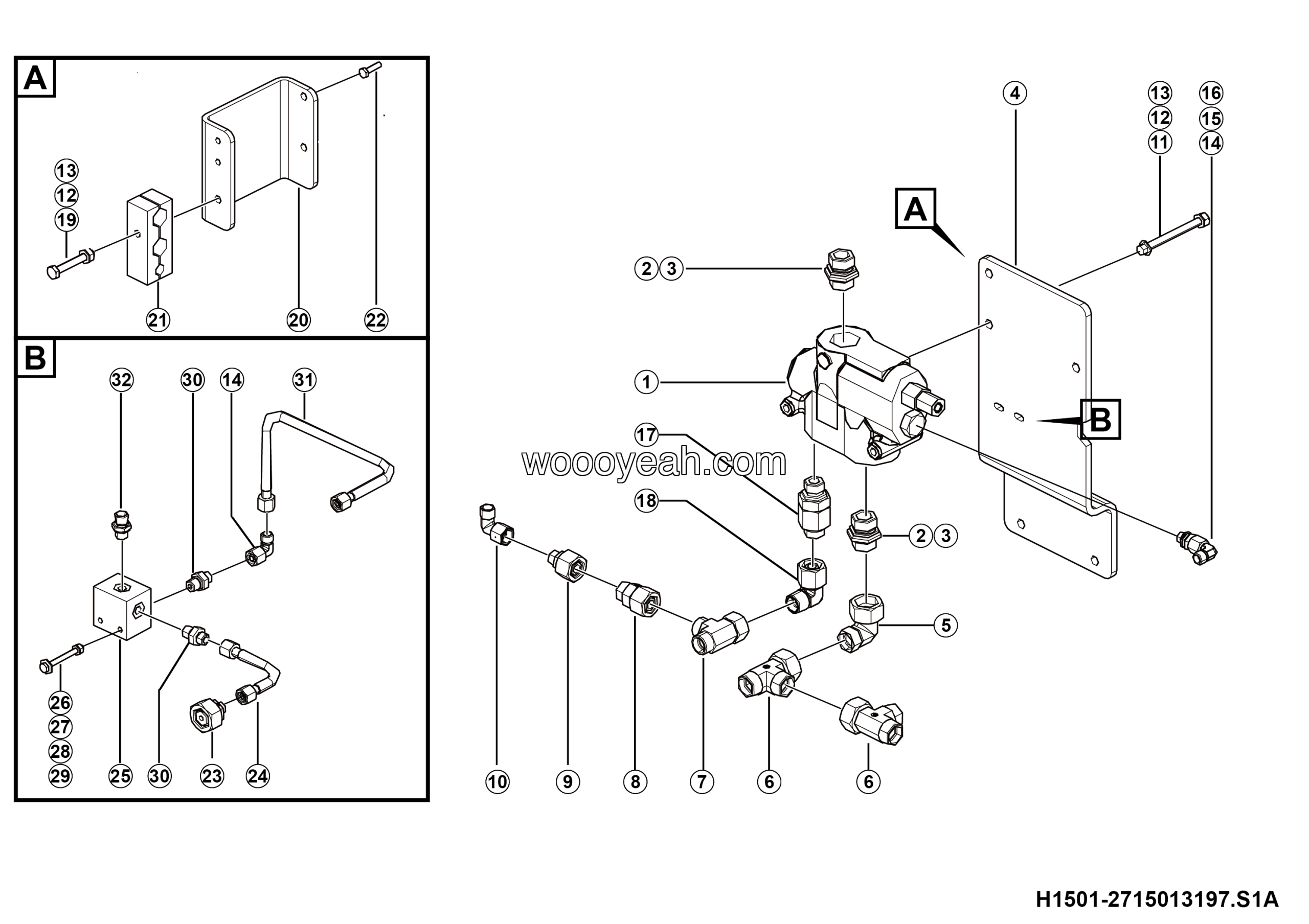 LGMG Off-Highway Dump Truck 2023 - Priority valve assy - H1501-2715013197.S1A