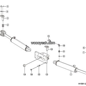 LGMG Off-Highway Dump Truck 2023 - Steering cylinder installation - H1501-2715013337.S1A