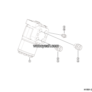 LGMG Off-Highway Dump Truck 2024 - Steering gear assy-R01 - H1501-2715013587.S1A