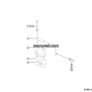 LGMG Off-Highway Dump Truck 2024 - Pipe clamp assy - H1501-2715013612.S1A