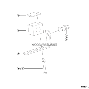 LGMG MT50 2025 - Bracket installation 01 - H1501-2715013707.S1A
