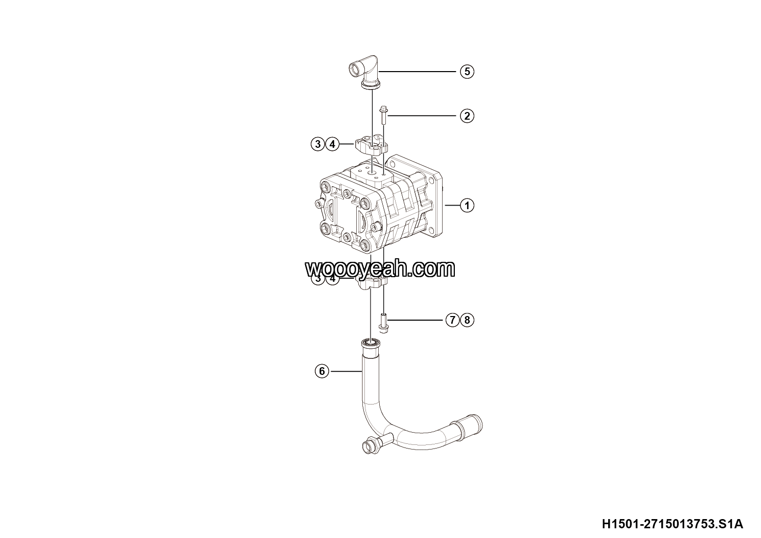 LGMG Off-Highway Dump Truck 2024 - Steering pump assy - H1501-2715013753.S1A