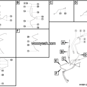 LGMG Off-Highway Dump Truck 2024 - Steering lines assy - H1501-2715014380.S1A