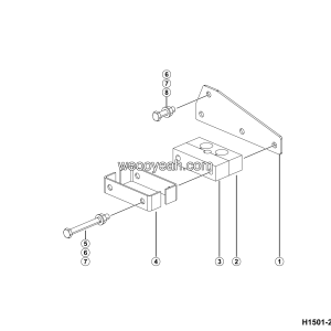 LGMG Off-Highway Dump Truck 2024 - Bracket assy 16 - H1501-2715014900.S1A