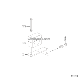 LGMG MTH116 2025 - Bracket assy - H1501-2715015416.S1A