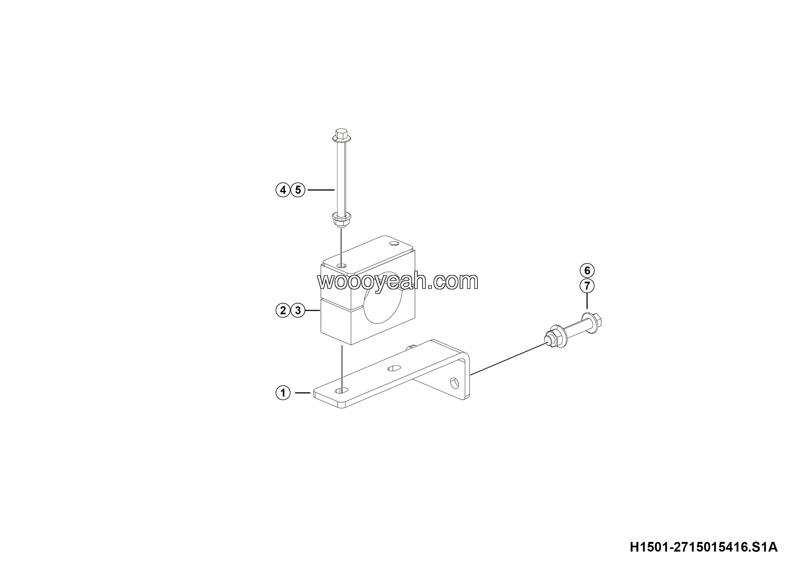 LGMG MTH116 2025 - Bracket assy - H1501-2715015416.S1A